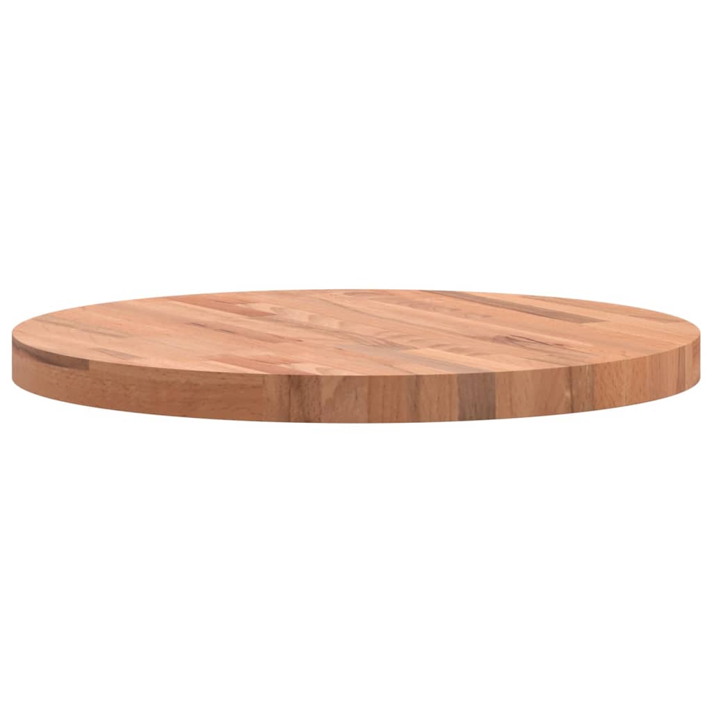 vidaXL Dessus de table Ø60x4 cm rond bois massif de hêtre