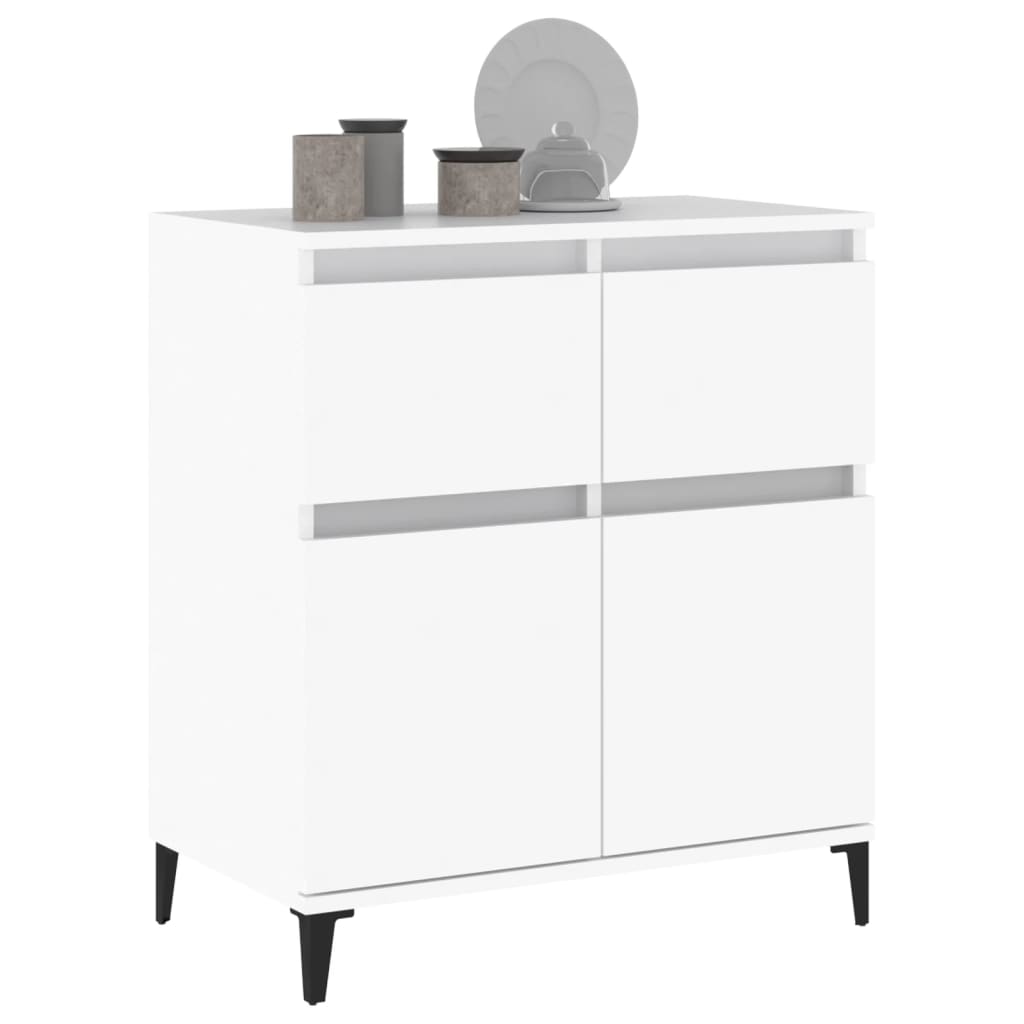 vidaXL Buffet Blanc 60x35x70 cm Bois d'ingénierie