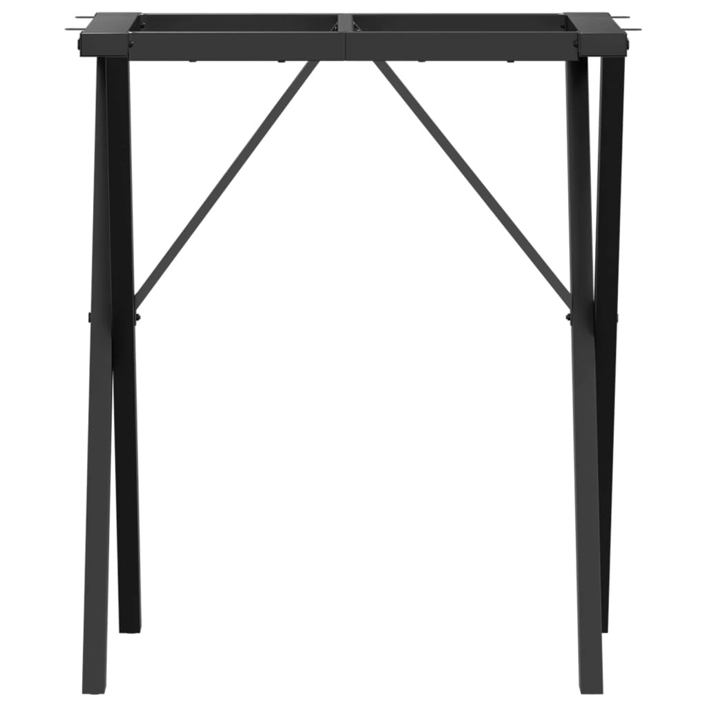 vidaXL Pieds de table à manger cadre en X 60x50x73 cm fonte