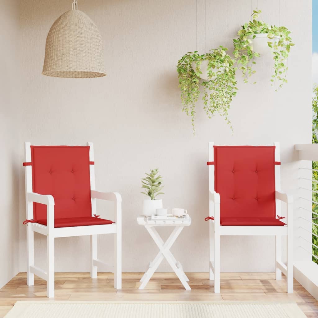 ② Coussin siège / dossier - palette - rouge - Vidal XL — Accessoires  mobilier de jardin — 2ememain