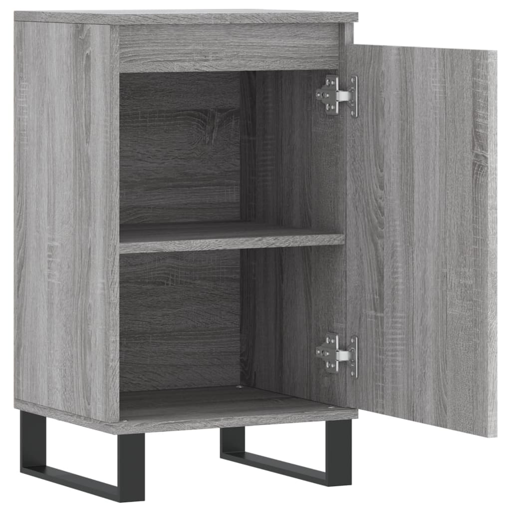 vidaXL Buffets 2 pcs sonoma gris 40x35x70 cm bois d'ingénierie