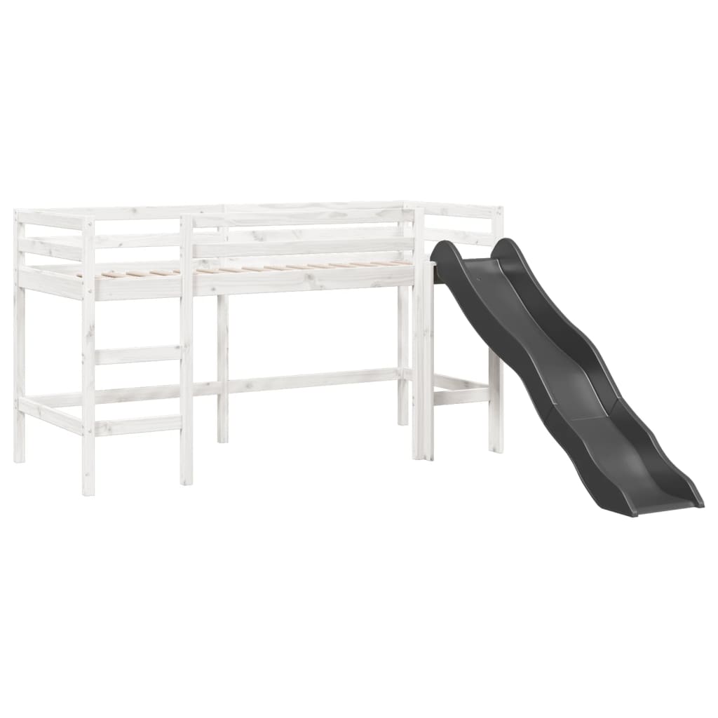 vidaXL Lit mezzanine d'enfants sans matelas 80x200 cm bois pin massif