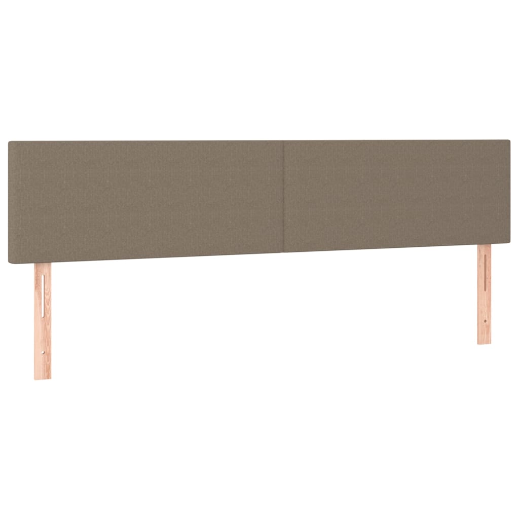 vidaXL Têtes de lit 2 pcs Taupe 100x5x78/88 cm Tissu