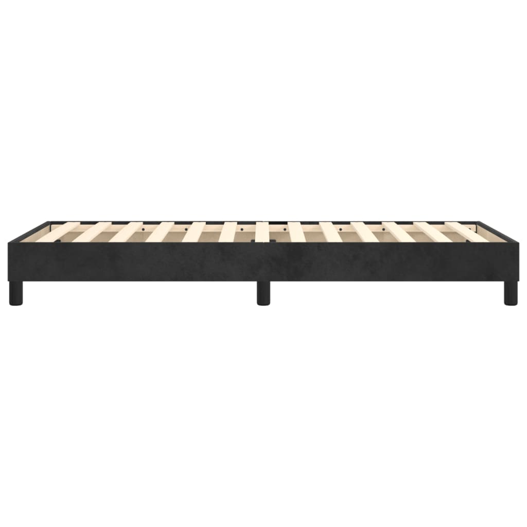 vidaXL Cadre de lit sans matelas noir 100x200 cm velours