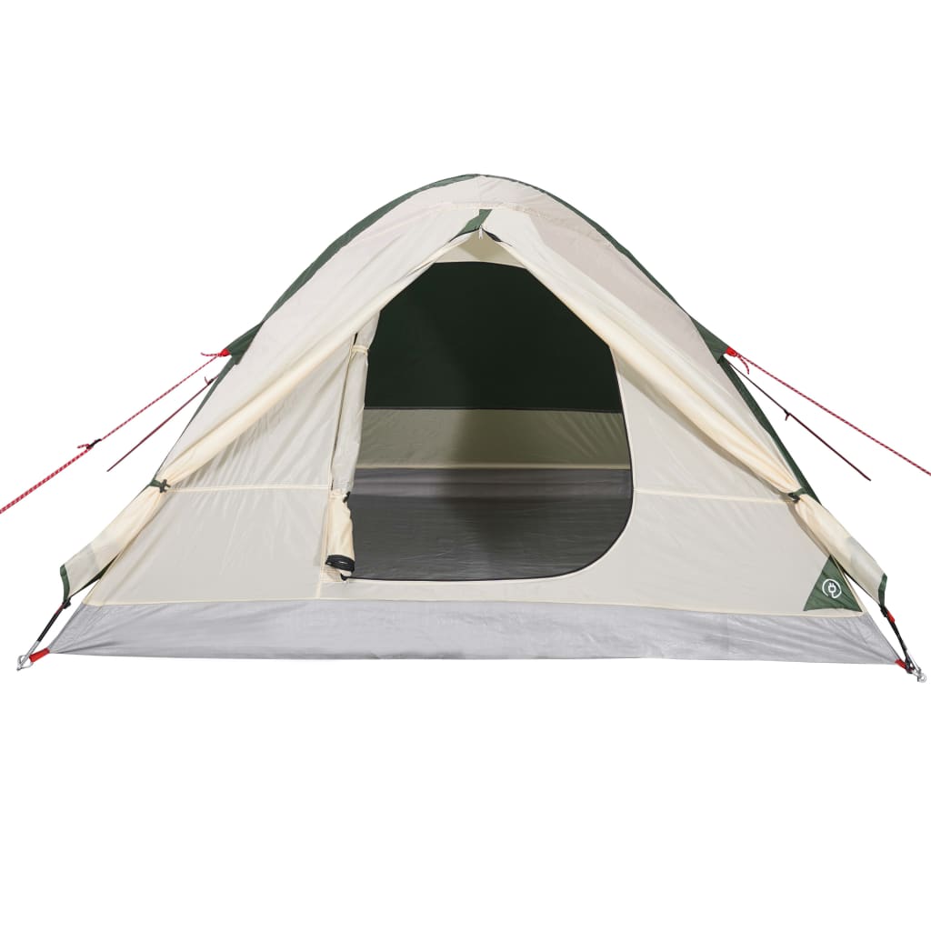 vidaXL Tente de camping à dôme 3 personne vert imperméable