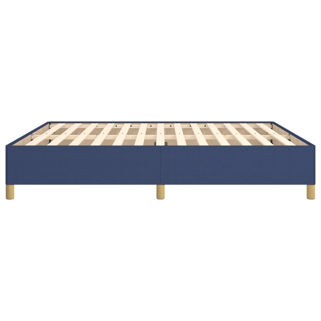 vidaXL Cadre de lit sans matelas bleu 160x200 cm tissu