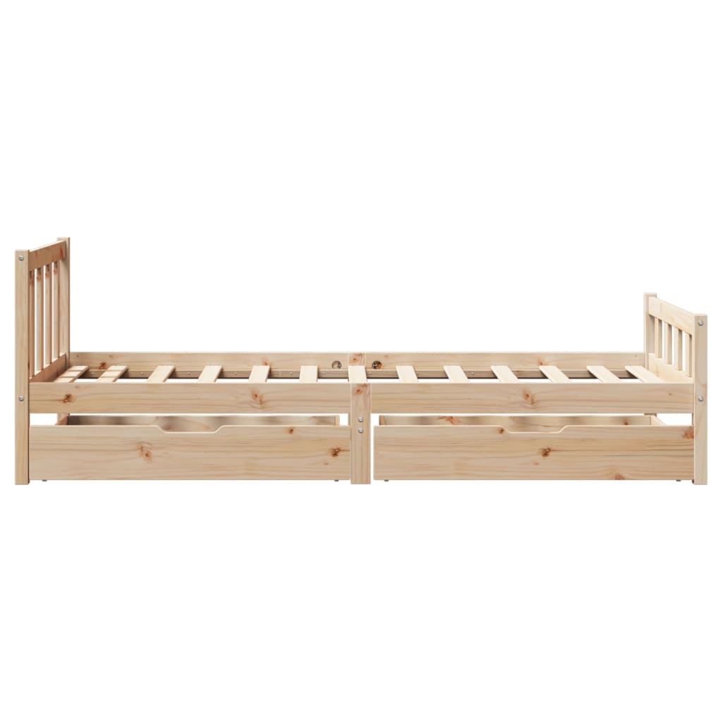 vidaXL Cadre de lit sans matelas 75x190 cm bois de pin massif