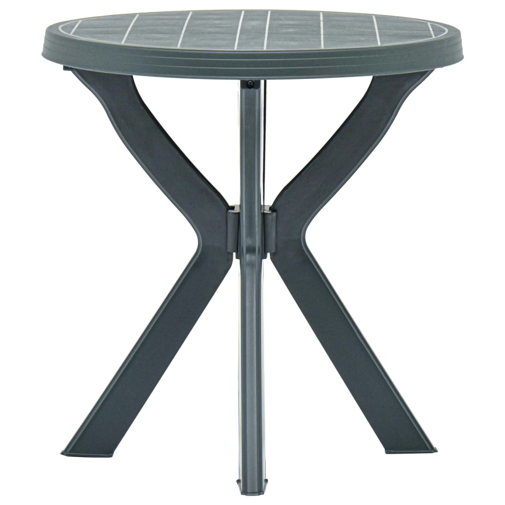 vidaXL Table de bistro Blanc Ø70 cm Plastique