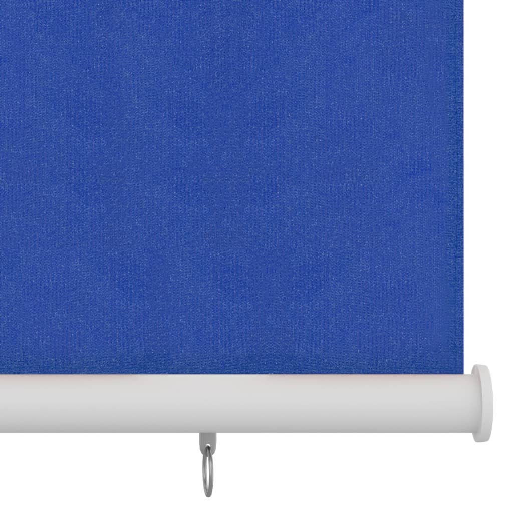 vidaXL Store roulant d'extérieur 100x140 cm Bleu PEHD