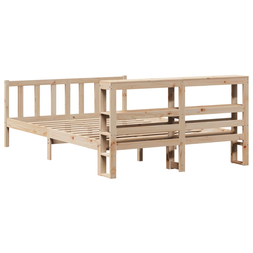 vidaXL Cadre de lit sans matelas 160x200 cm bois massif de pin