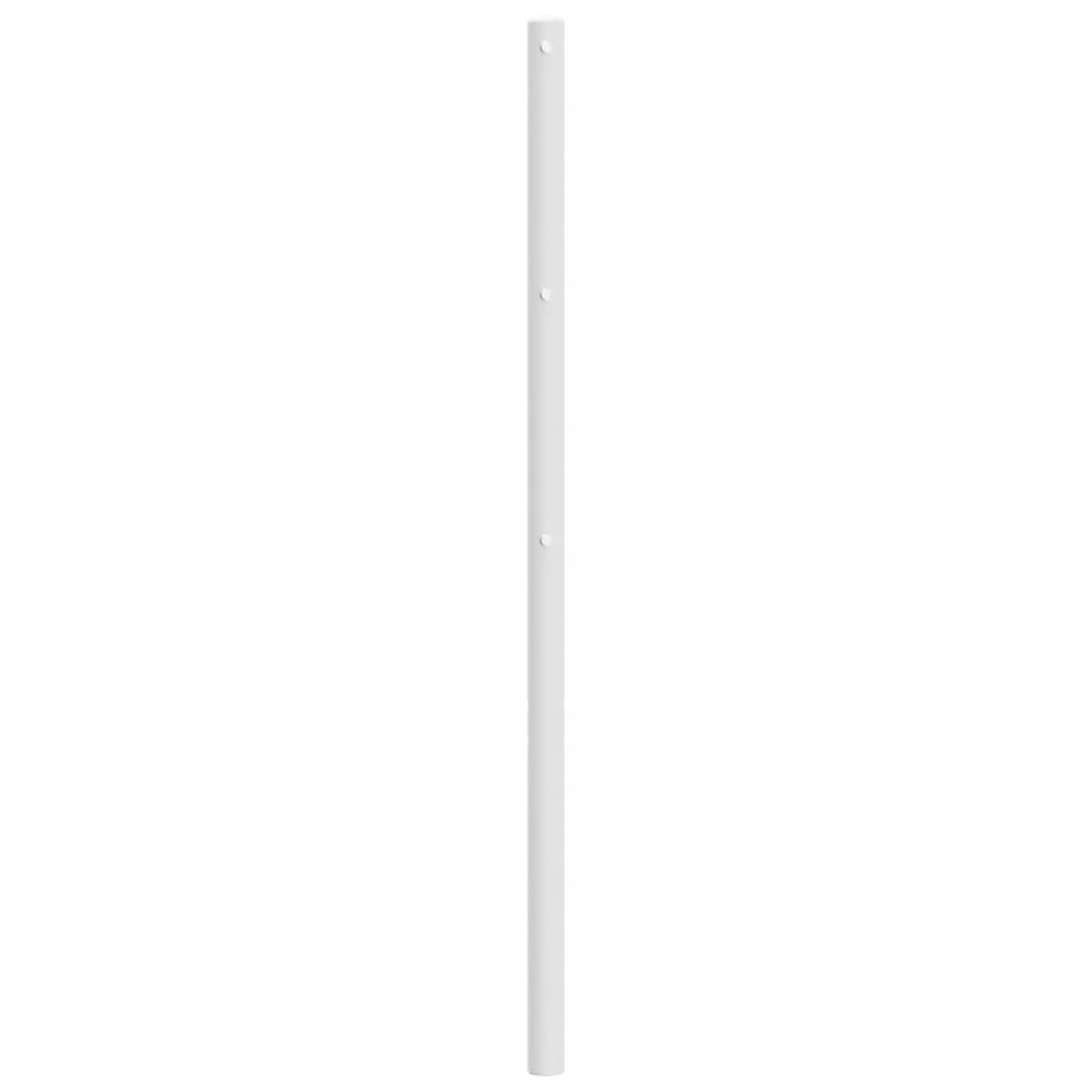 vidaXL Tête de lit métal blanc 150 cm