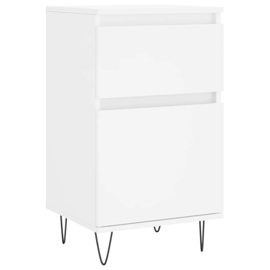 vidaXL Buffets 2 pcs blanc 40x35x70 cm bois d’ingénierie