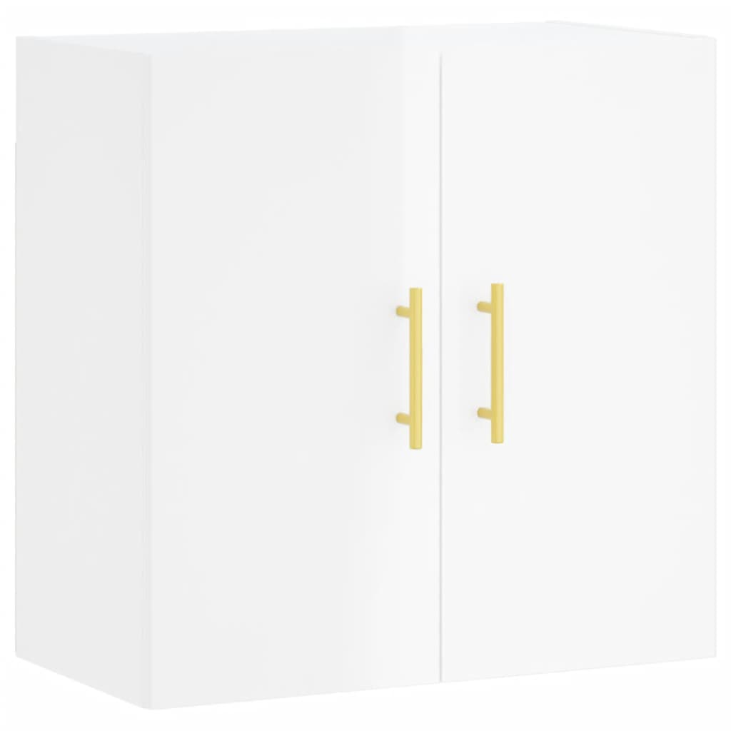 vidaXL Armoire murale Blanc brillant 60x31x60 cm Bois d'ingénierie