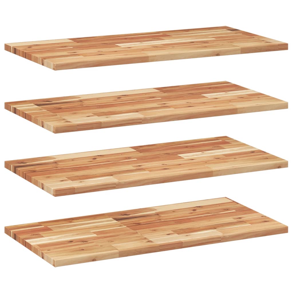 vidaXL Étagères flottantes 4 pcs 60x40x2 cm acacia massif à l'huile