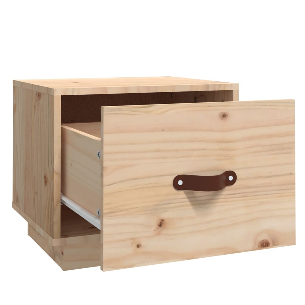 vidaXL Tables de chevet 2 pcs 40x34x35 cm Bois de pin massif