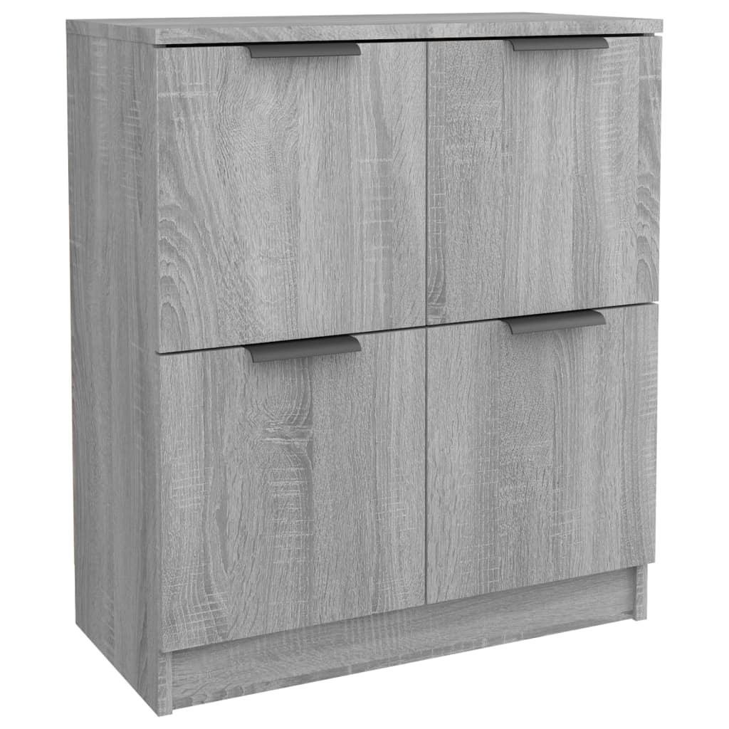 vidaXL Buffets 2 pcs Sonoma gris 60x30x70 cm Bois d'ingénierie