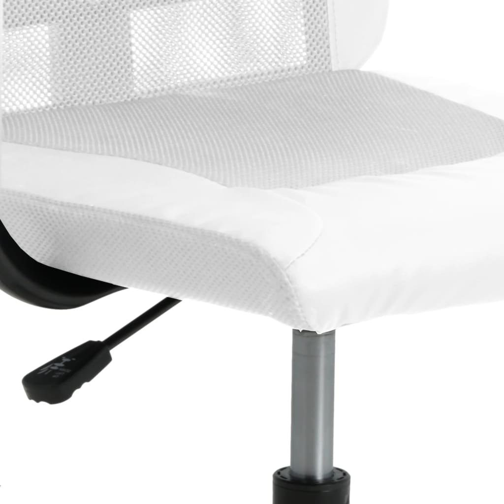 vidaXL Chaise de bureau réglable en hauteur blanc