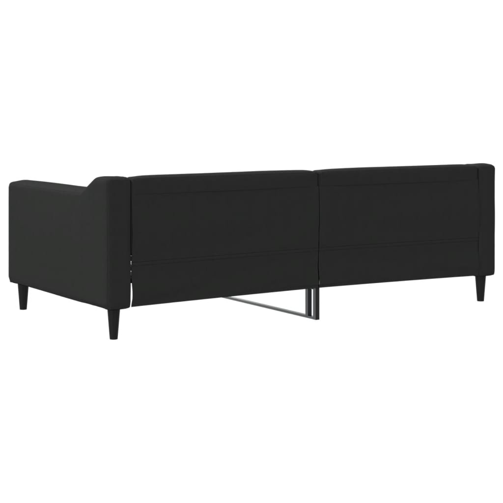 vidaXL Lit de repos noir 90x190 cm tissu