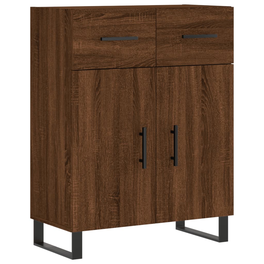 vidaXL Buffet chêne marron 69,5x34x90 cm bois d'ingénierie