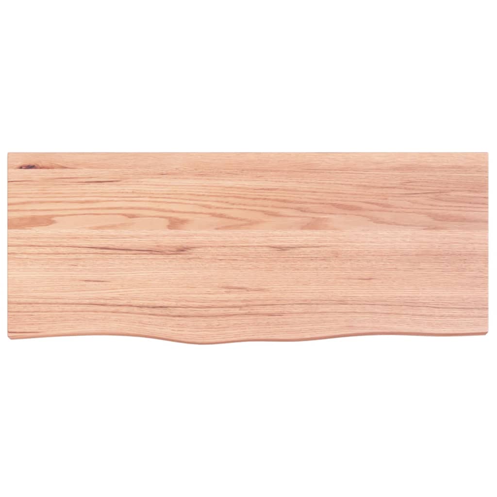 vidaXL Dessus de table marron clair bois chêne massif traité