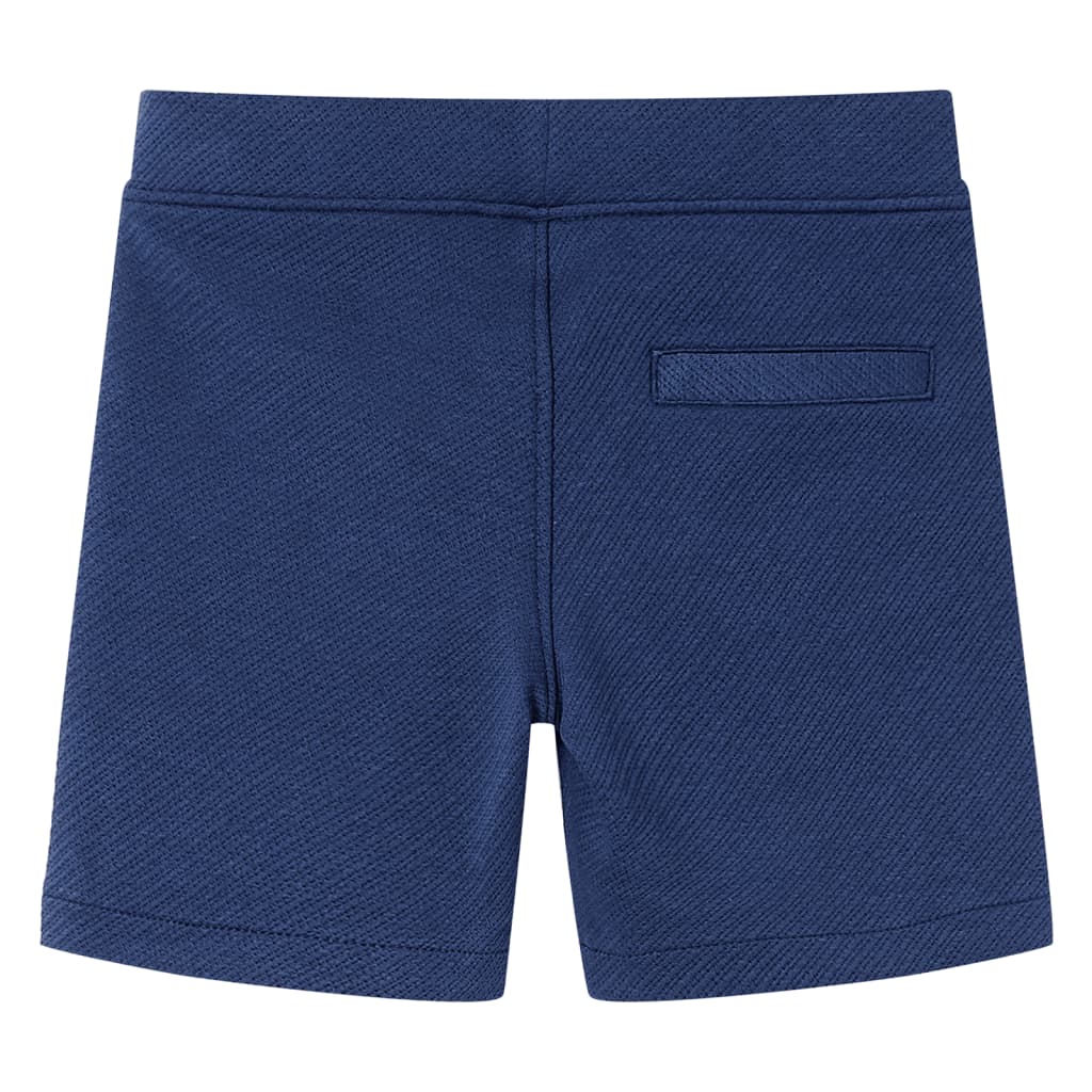 Short pour enfants avec cordon de serrage bleu foncé 140