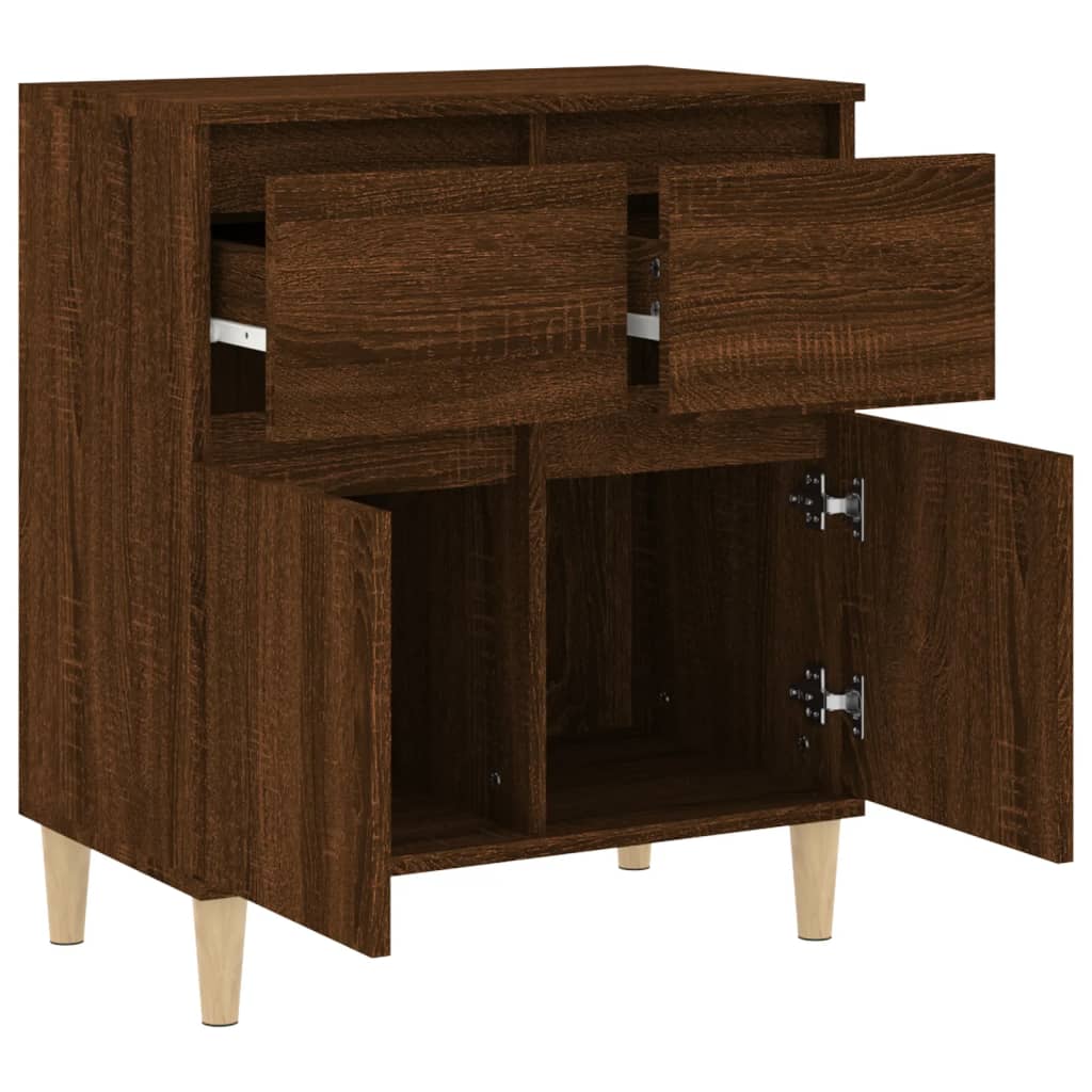 vidaXL Buffet Chêne marron 60x35x70 cm Bois d'ingénierie