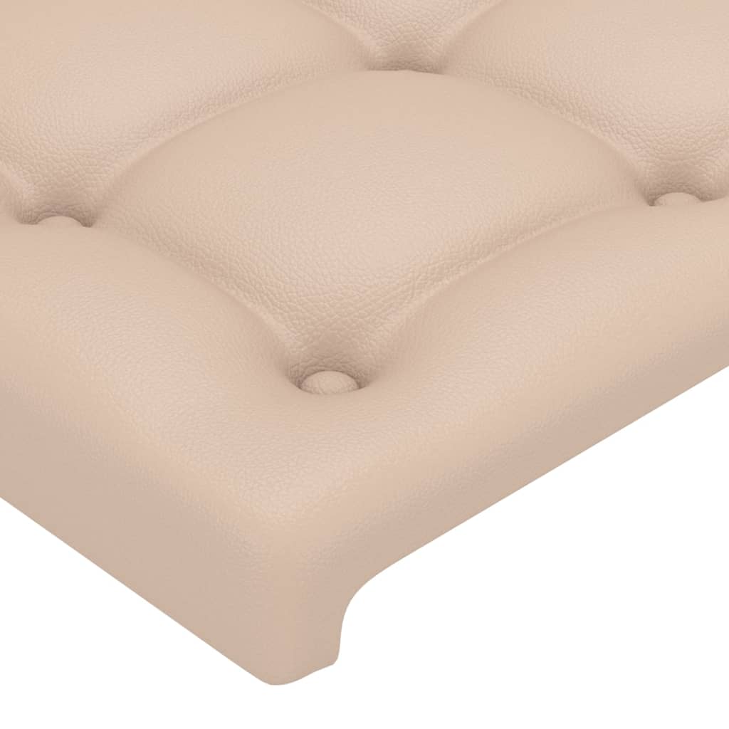 vidaXL Tête de lit avec oreilles Cappuccino 83x23x78/88 cm Similicuir