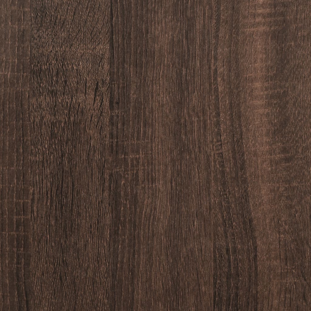 vidaXL Cadre de lit et tiroir chêne marron 75x190 cm bois d'ingénierie