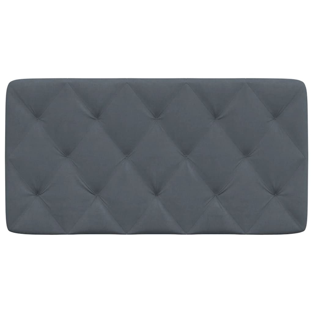 vidaXL Coussin de tête de lit gris foncé 100 cm velours