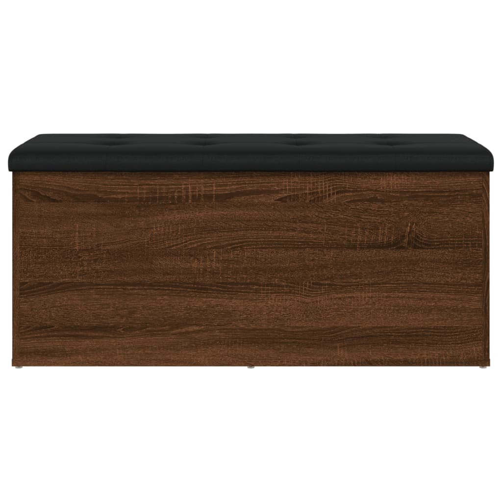 vidaXL Banc de rangement chêne marron 102x42x45 cm bois d'ingénierie