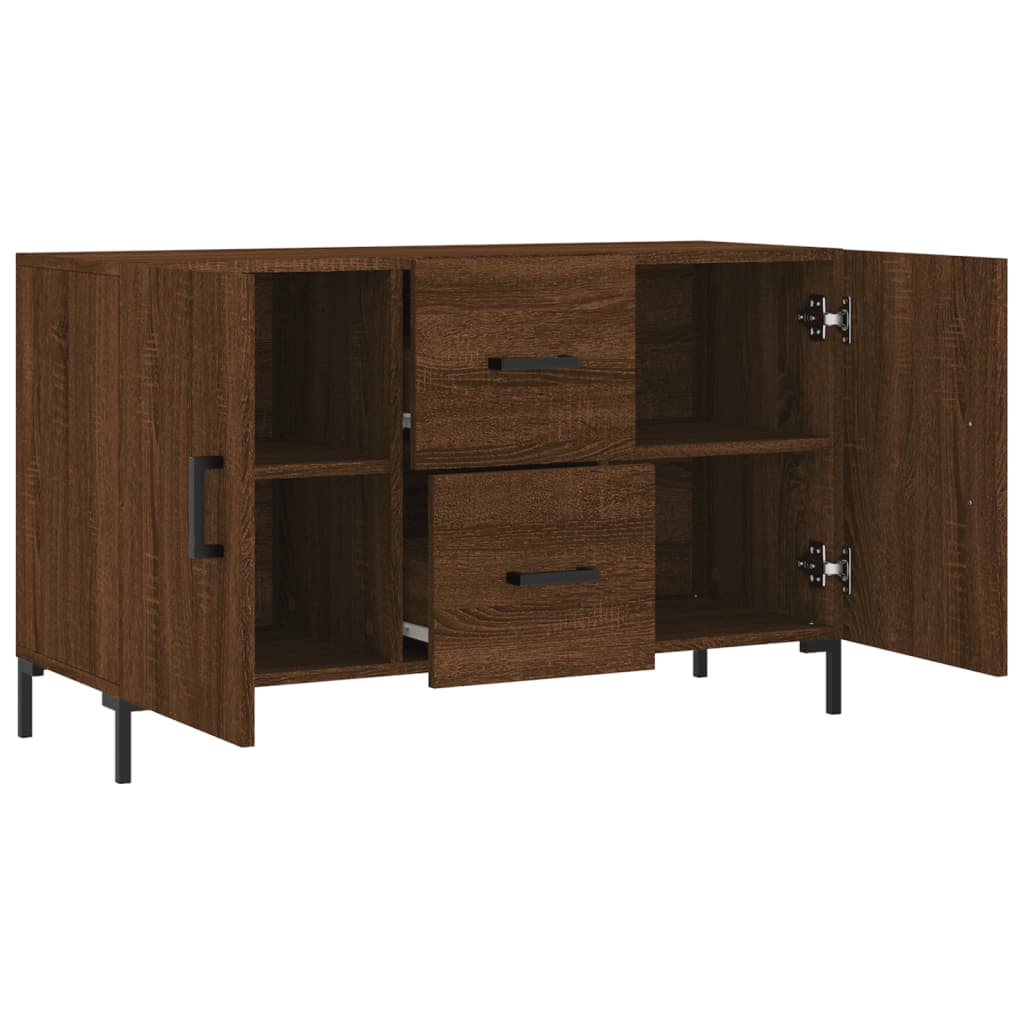 vidaXL Buffet chêne marron 100x36x60 cm bois d'ingénierie