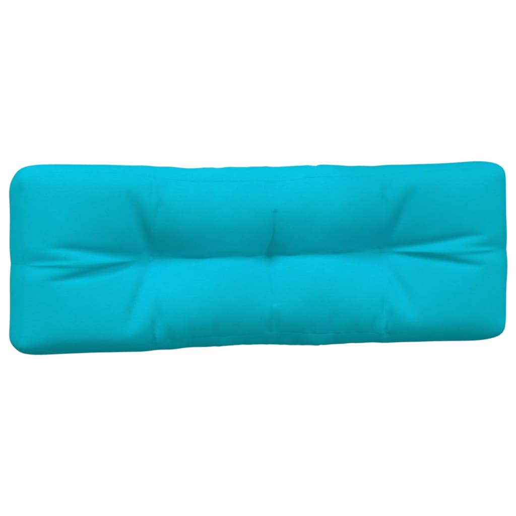 vidaXL Coussins de palette lot de 7 turquoise tissu