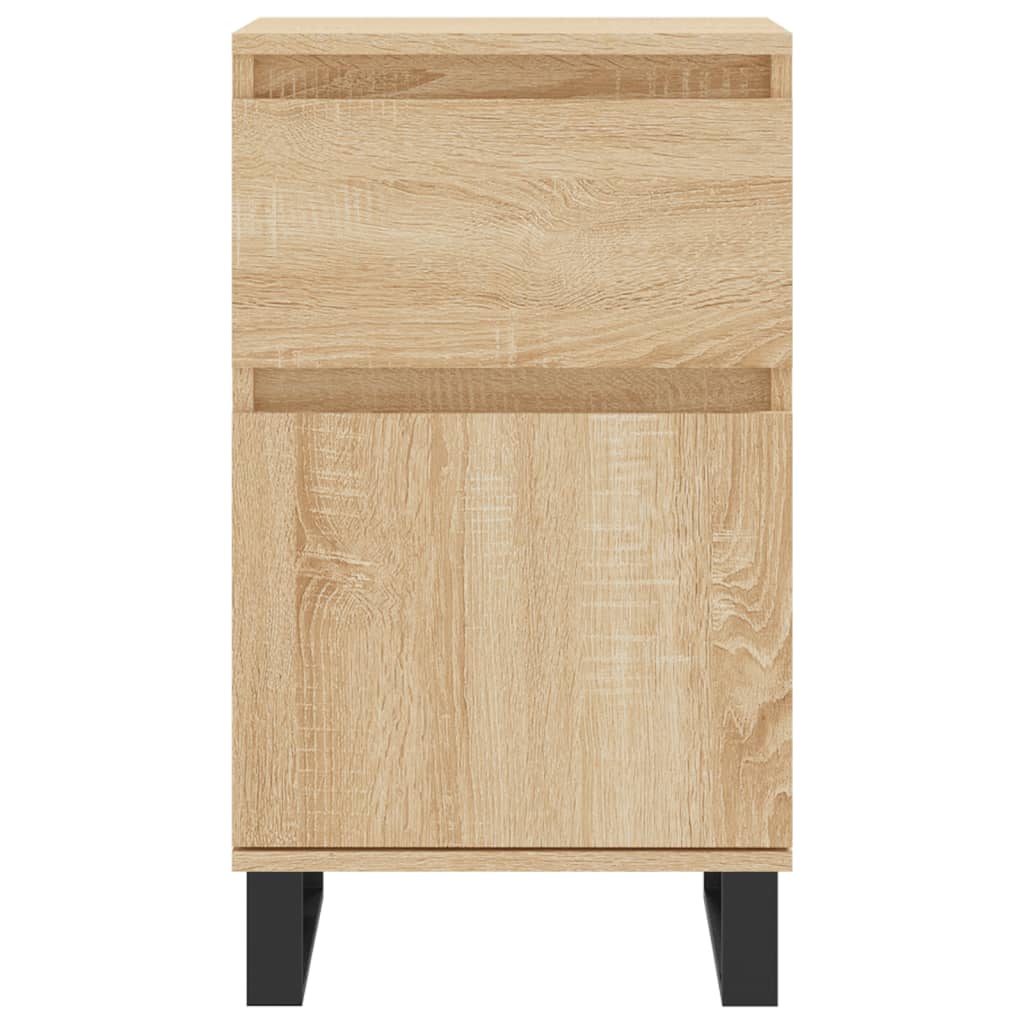 vidaXL Buffets 2 pcs chêne sonoma 40x35x70 cm bois d'ingénierie