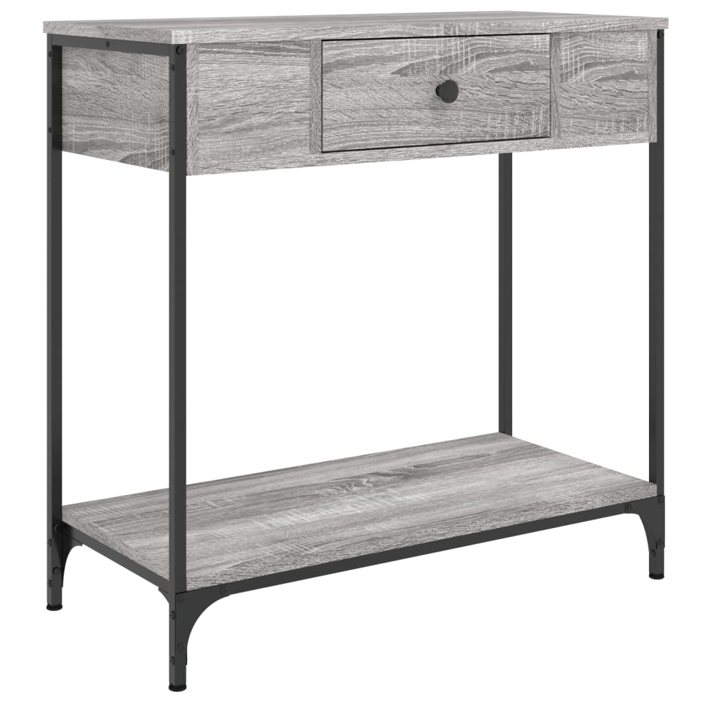 vidaXL Table console sonoma gris 75x34,5x75 cm bois d'ingénierie