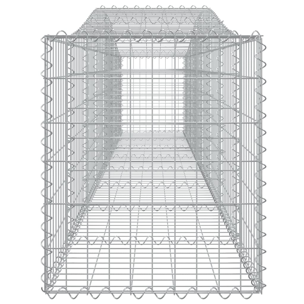 vidaXL Paniers à gabions arqués 5 pcs 400x50x60/80 cm Fer galvanisé