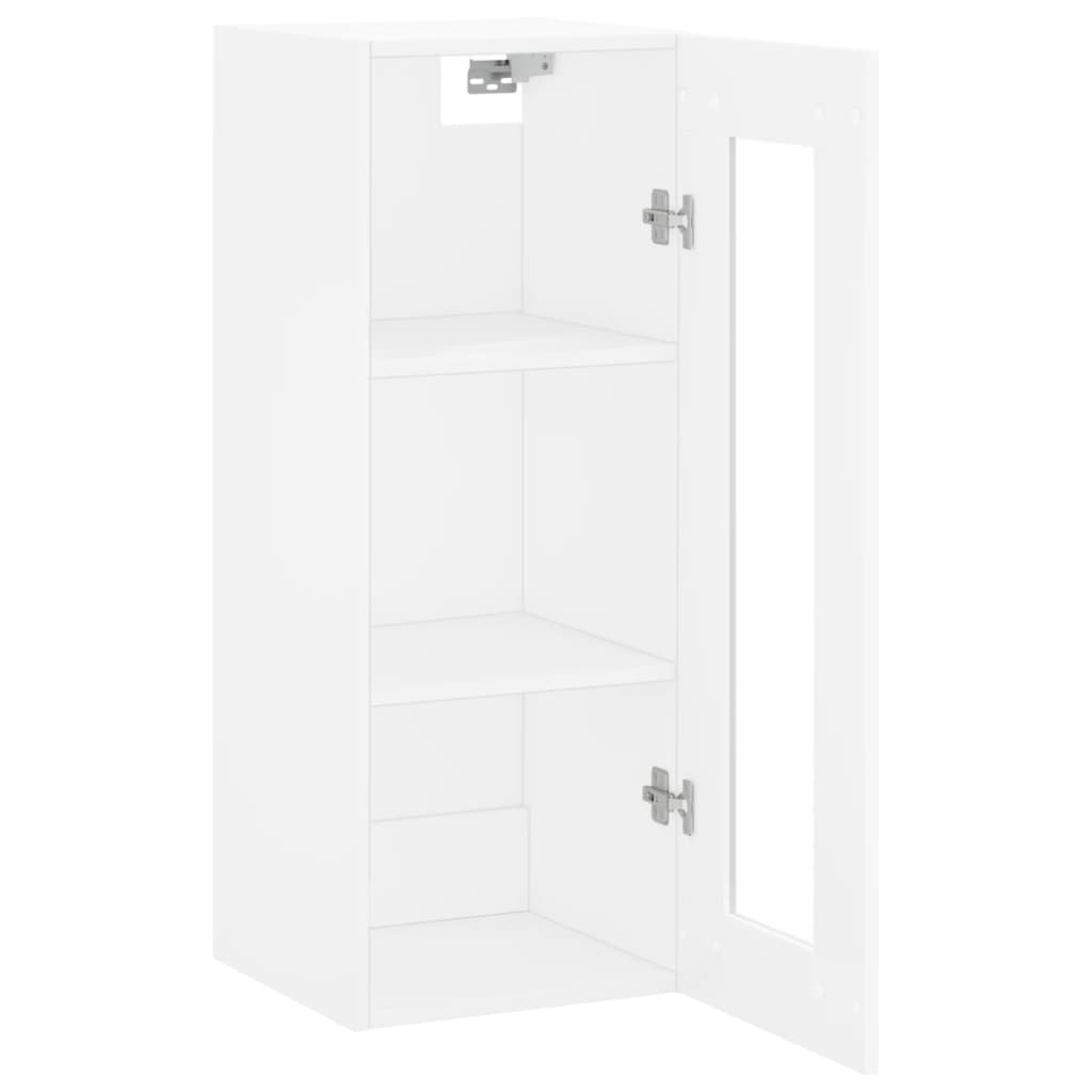 vidaXL Armoire murale blanc 34,5x34x90 cm