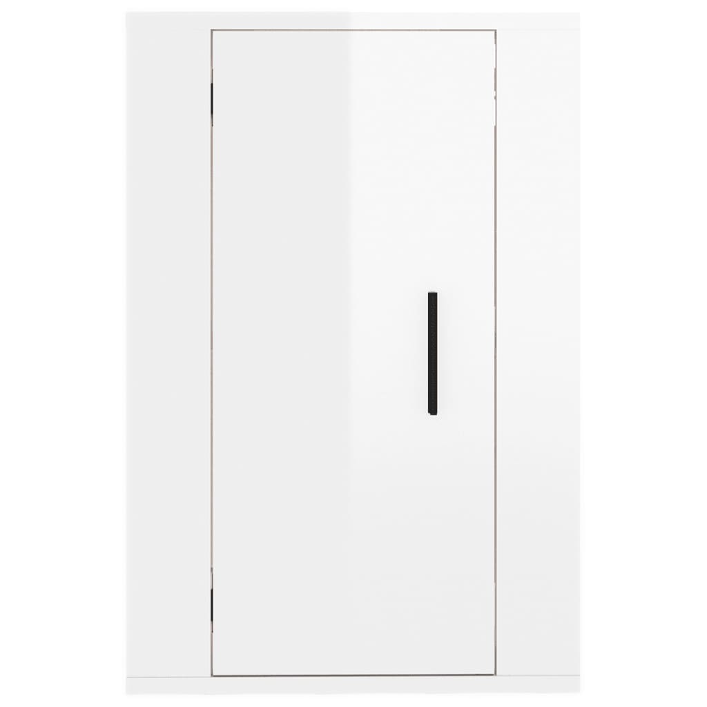 vidaXL Meubles TV muraux 2 pcs Blanc brillant 40x34,5x60 cm