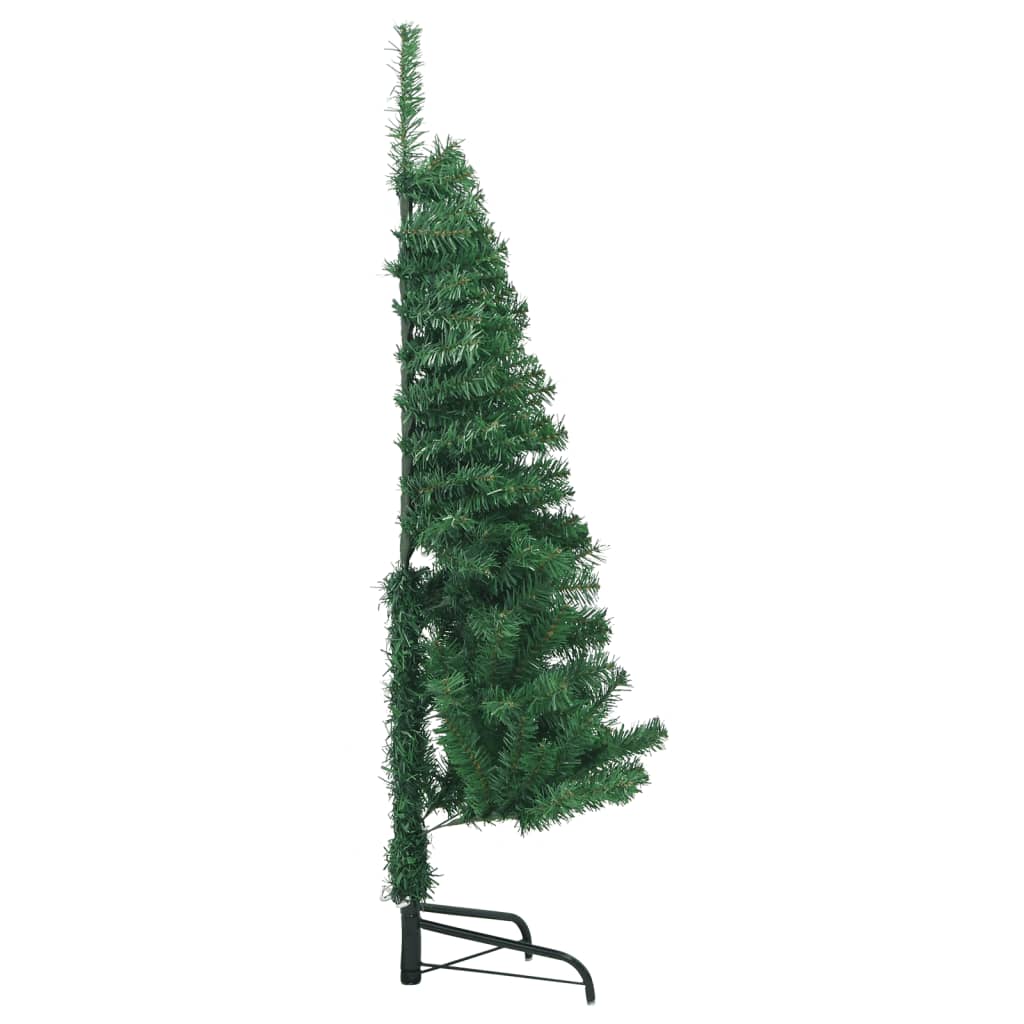 vidaXL Sapin de Noël artificiel d'angle Vert 120 cm PVC