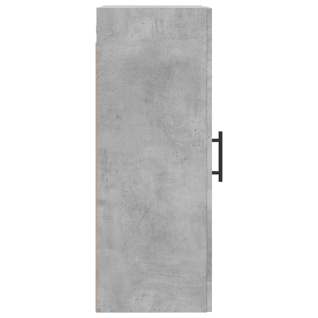 vidaXL Armoire murale gris béton 34,5x34x90 cm bois d'ingénierie