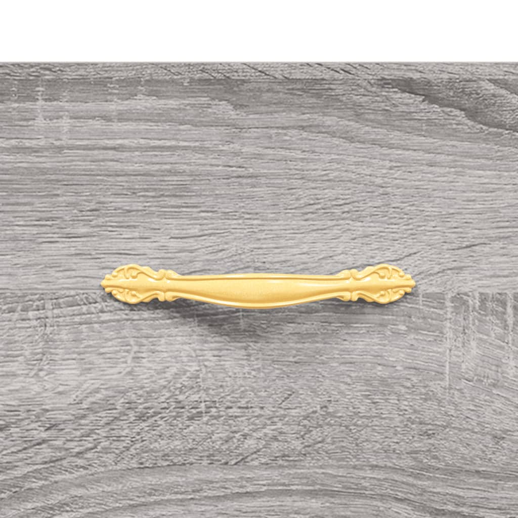 vidaXL Buffet Sonoma gris 34,5x34x90 cm Bois d'ingénierie