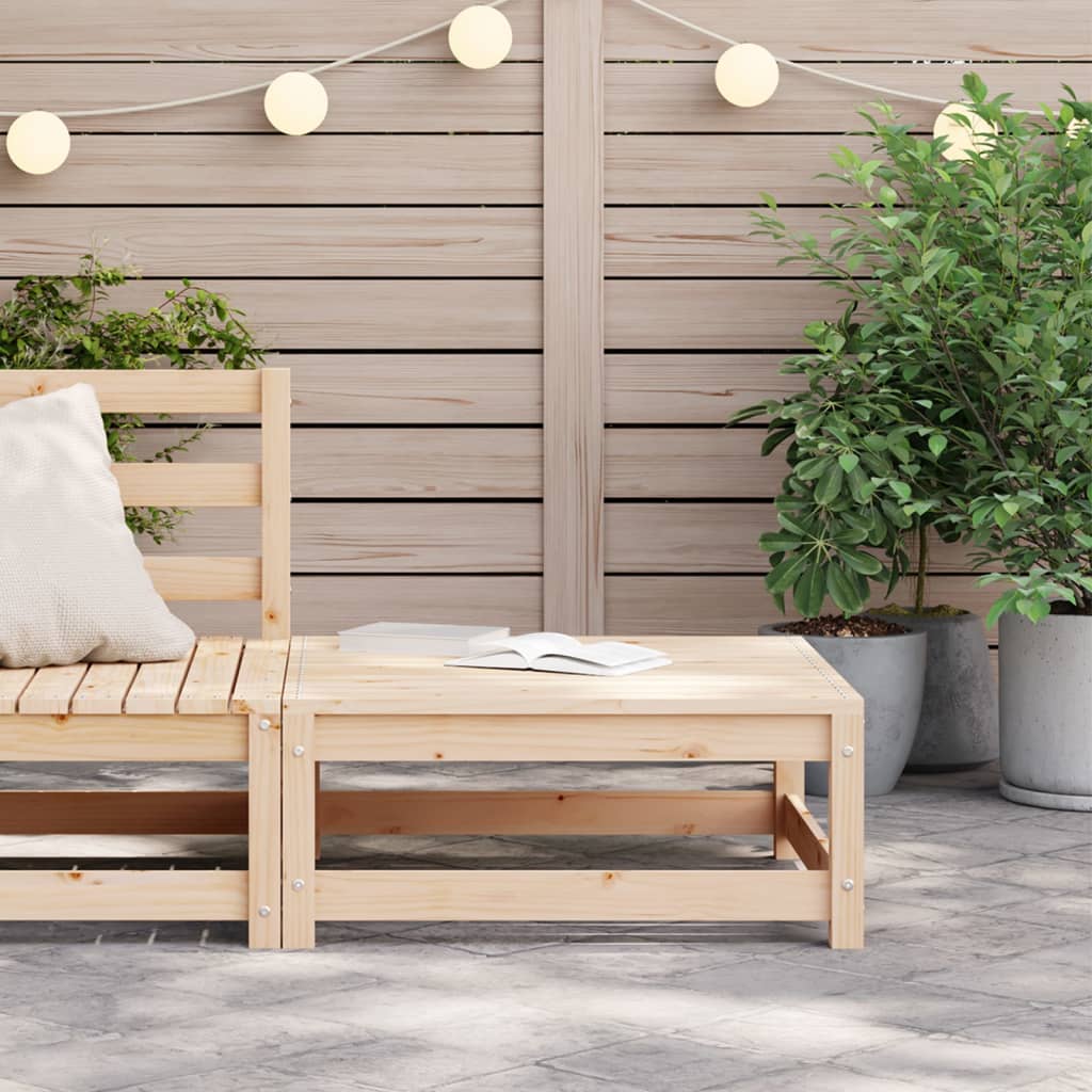 vidaXL Repose-pied de jardin 70x70x30 cm bois de pin massif