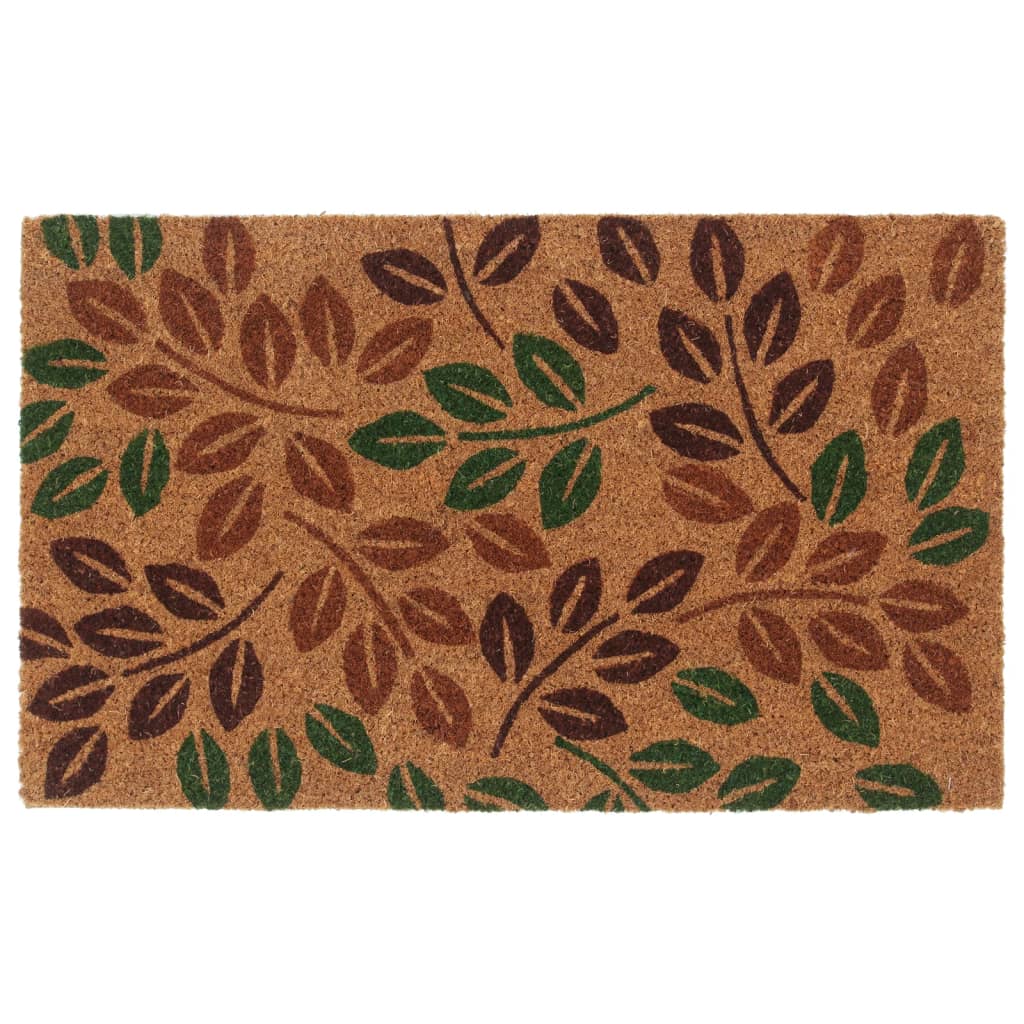 vidaXL Tapis de porte naturel 45x75 cm fibre de coco touffeté