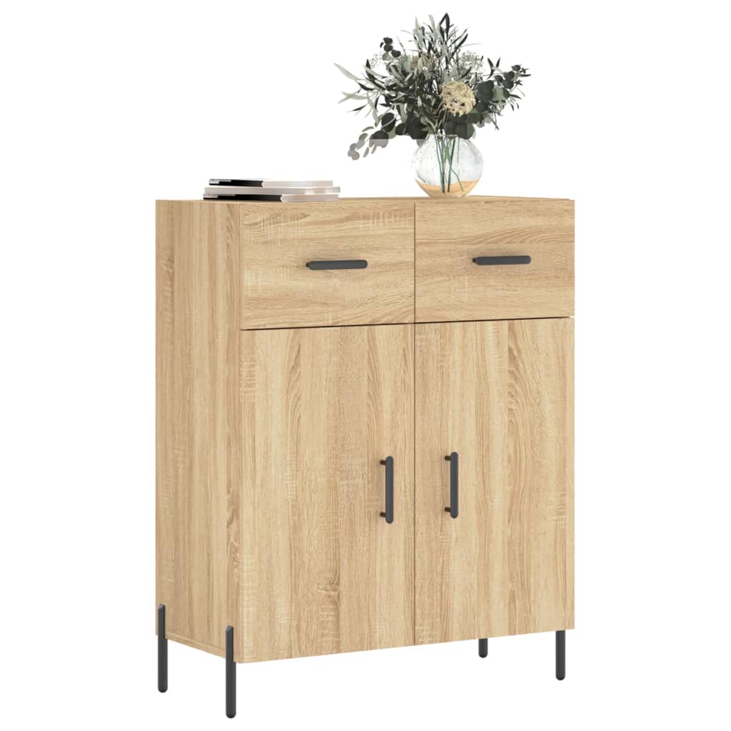 vidaXL Buffet chêne sonoma 69,5x34x90 cm bois d'ingénierie