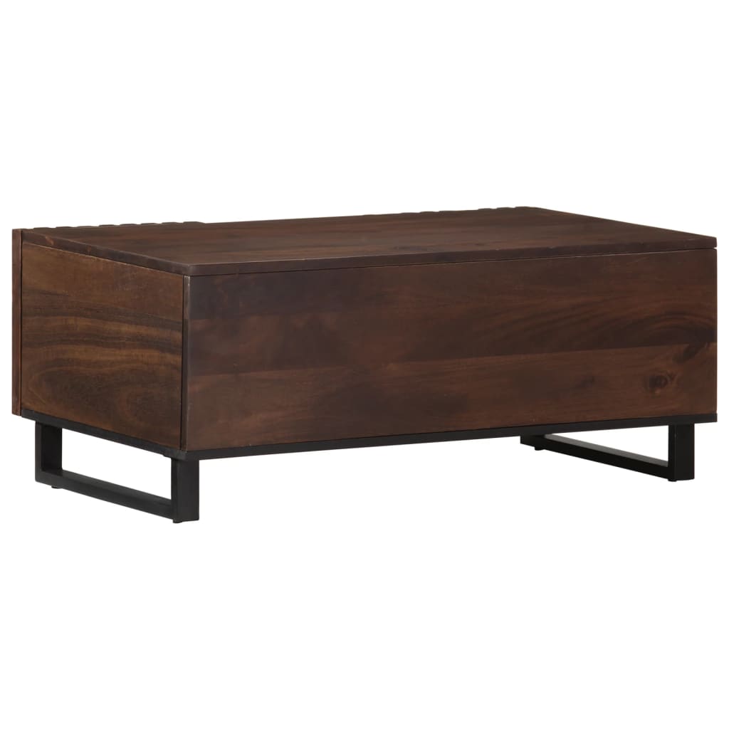 vidaXL Table basse marron 100x55x40 cm bois de manguier massif