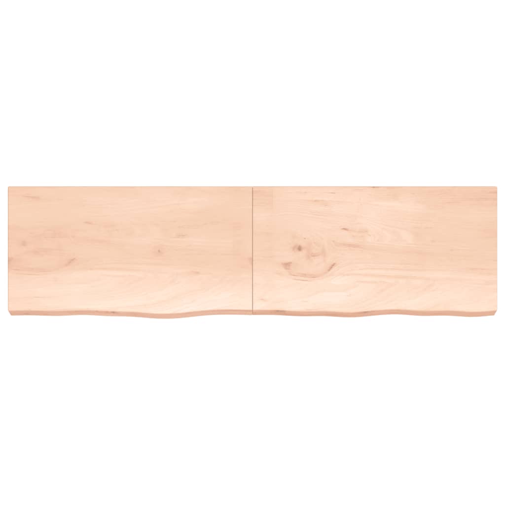 vidaXL Étagère murale 220x60x(2-6) cm bois de chêne massif non traité