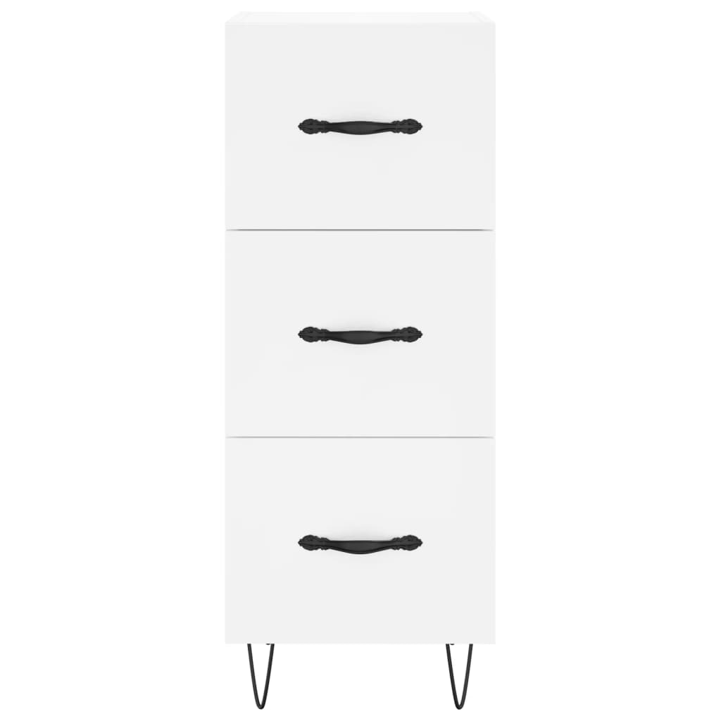 vidaXL Buffet blanc 34,5x34x90 cm bois d'ingénierie