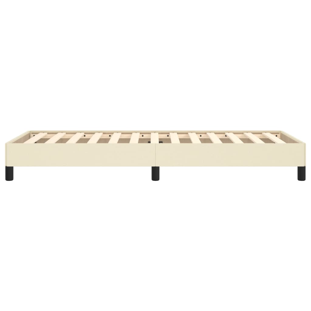 vidaXL Cadre de lit sans matelas crème 80x200 cm similicuir