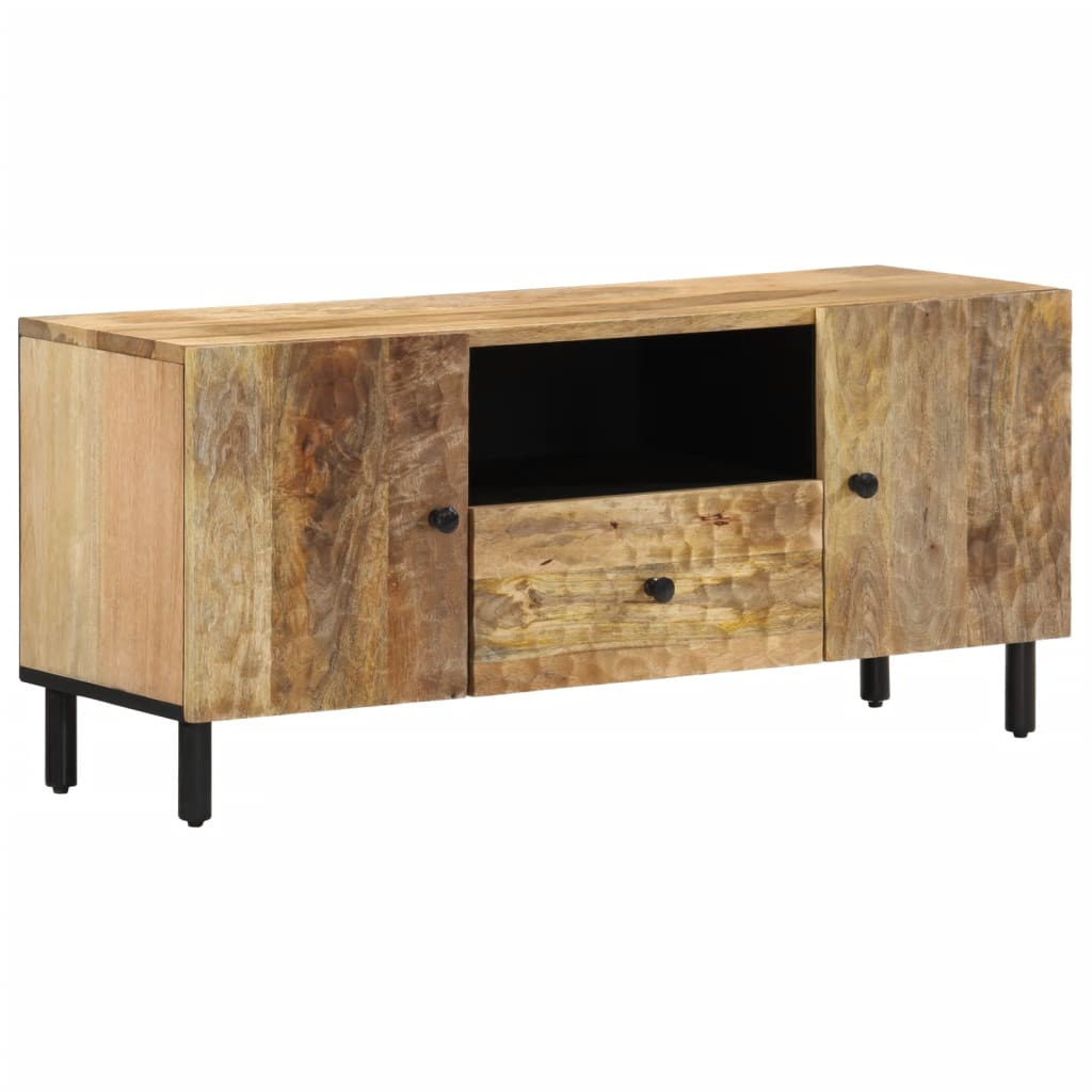 vidaXL Meuble TV 105x33x46 cm Bois massif de manguier