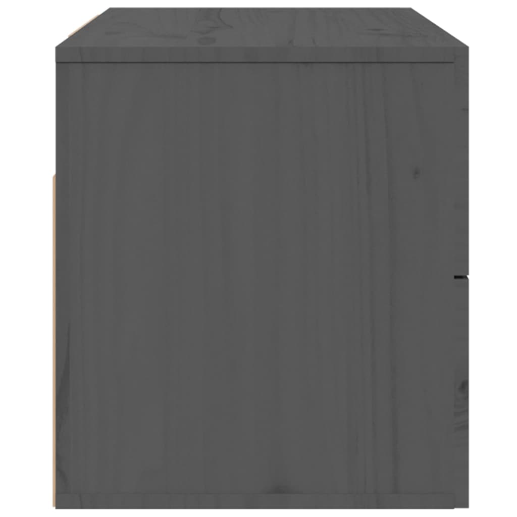 vidaXL Tables de chevet murales 2 pcs Gris 50x36x40 cm