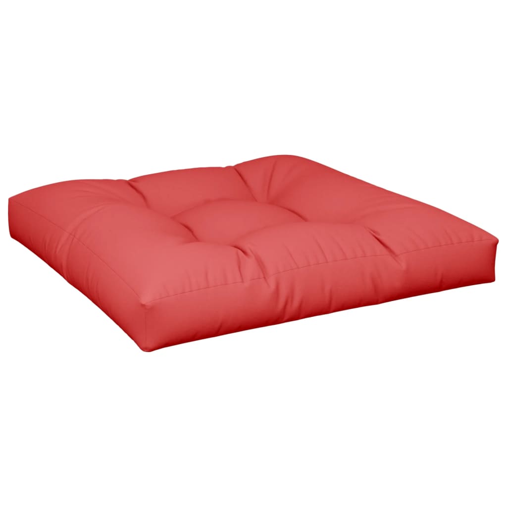 vidaXL Coussins de palette lot de 2 rouge tissu